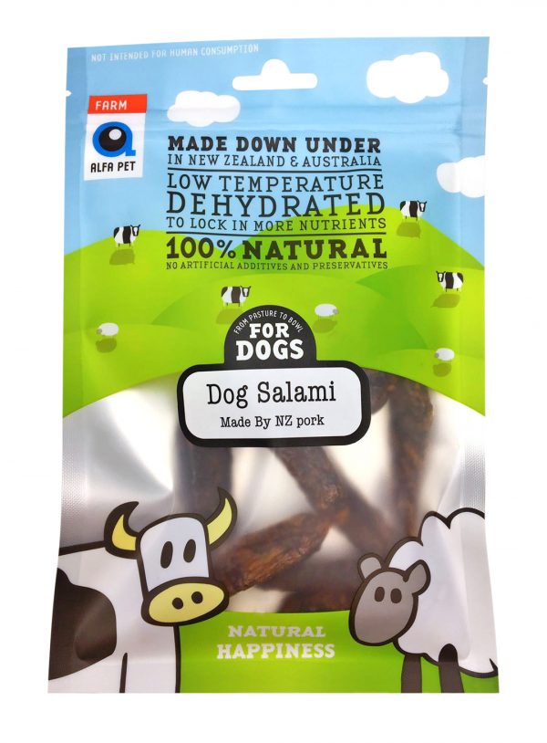 Alfa Pet Natural Dog Treats Dog Salami 100g
