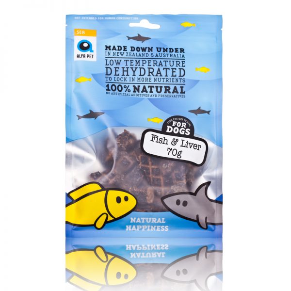 Alfa Pet Natural Dog Treats - Fliver (fish & liver) 70g