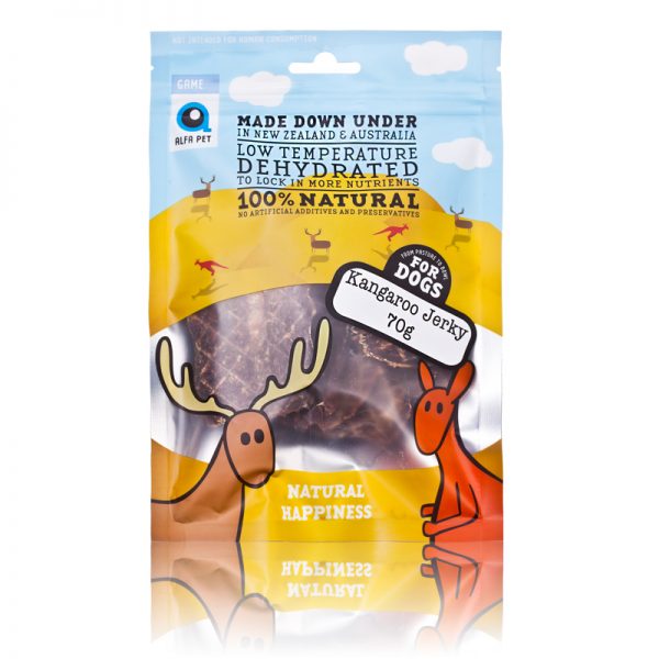 Alfa Pet Natural Dog Treats Kangaroo Jerky 70g